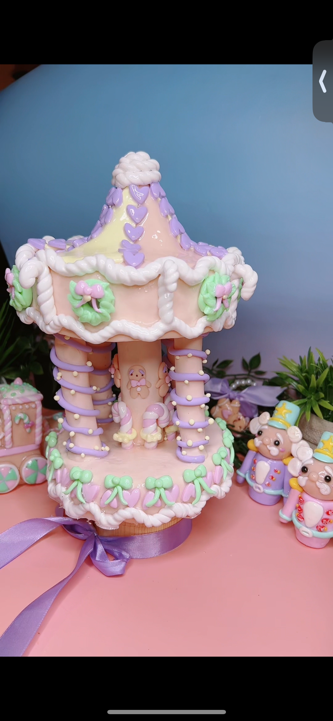 Carrousel de Noël pastel